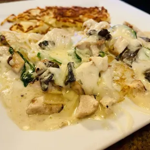 Chicken Florentine Crepe