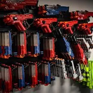over 200 Rival Foam blasters to choose from! I'd recommend upgrading to an automatic!