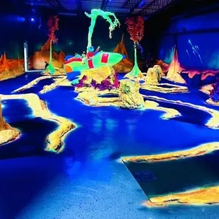 9 hole Glow Mini Golf