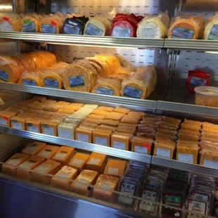Variety of cheeses
