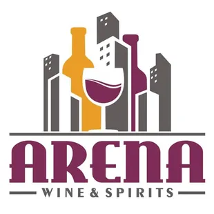 the logo for arena wine and spirits