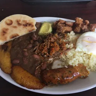 Bandeja Paisa (i was so excited I started eating it before I remembered the pix. Lol)