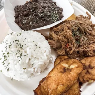 a plate of food on a table