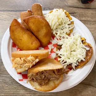 a plate of food on a table