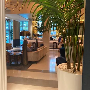 First floor indoor bar area