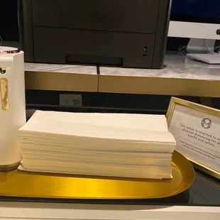 Promoting cleanliness with the use of their computers and printers.