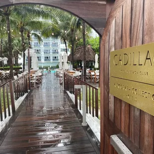 Door from the beach coming back to the hotel.