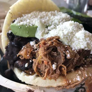 Shredded Beef Arepa