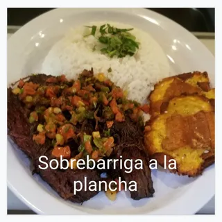 Sobrebarriga a la plancha