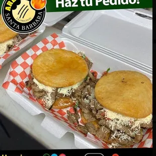 a picture of two sandwiches