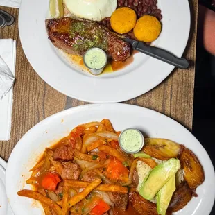 Chimichurri Carne Asada &amp; Peruvian Lomo Saltado (@joeynht)