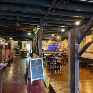 the inside of the restaurant