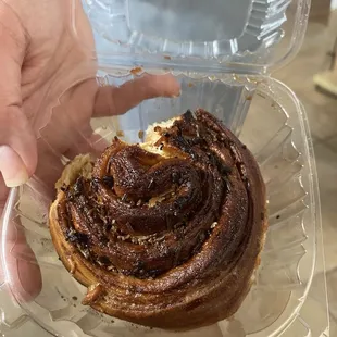 Burnt and stale they charged $6 for this