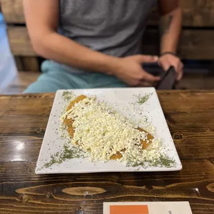 Cachapa with cheese