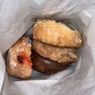 Variety of donuts