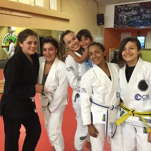 Some of the girls in our Jiu-Jitsu class