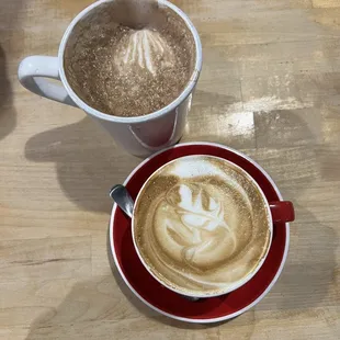 Cappuccino and Mocha