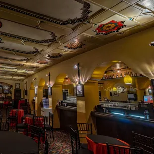 the interior of a jazz cafe