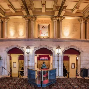 the entrance to the ballroom