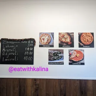 Menu as of Dec 2023