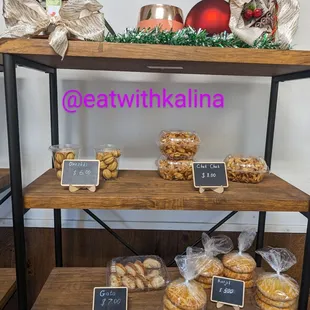 Other items on the shelves