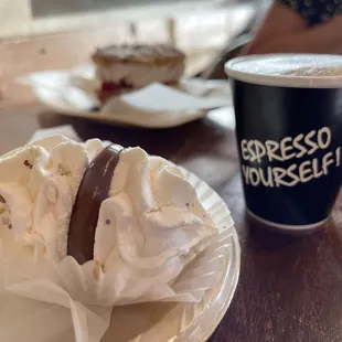 GF meringue and macchiato