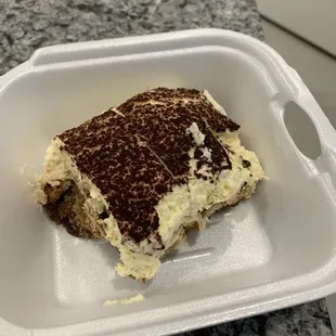 Tiramisu (missing the second one as they forgot to give it to us for our order)