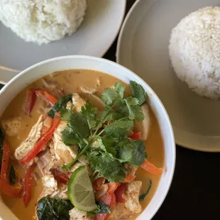 Halibut Thai curry!