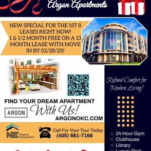 Move in before 02/28 and received 6 Weeks Free on a 13-month lease!