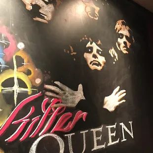 Another chalk board drawing - Queen