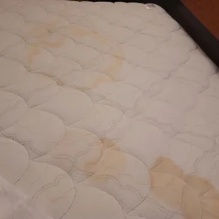 The mattress in the room