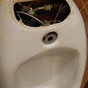 Cover this mess with a trash bag!