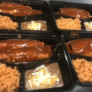 Chicken enchiladas!