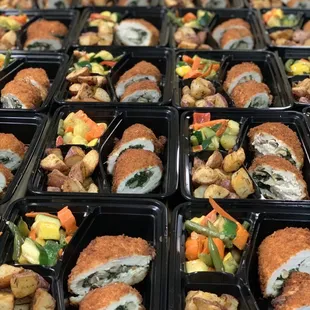 Chicken Florentine!  Individually boxed