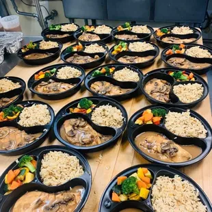 Individual boxes Chicken w mushroom