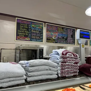 Menu and merch.  Both awesome.