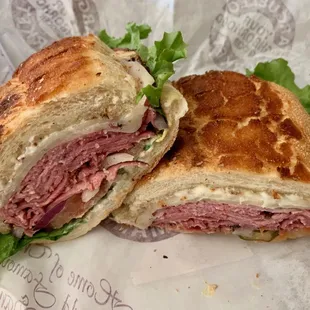 Hot Pastrami Sandwich