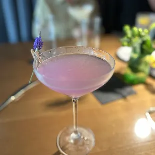 Purple rain cocktail