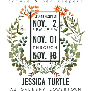 A special show for 3 weeks only by Jessica Turtle.