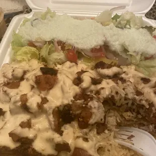 Chicken Shawarma Plate w side salad