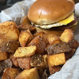 Happy honey Fried bologna sandwich