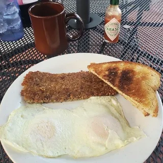 Goetta, Egg and Cheese Sandwich