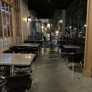 Outside seating