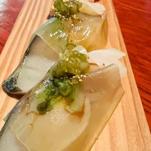 Mackerel Signature Nigiri-Mackerel lovers, this is for you! So yummy!