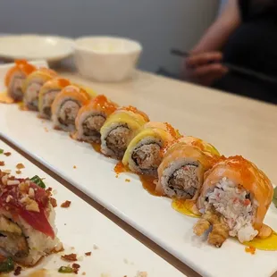 Tropical mango roll