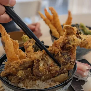 Soft shell crab ten don