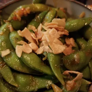 Spicy Garlic Edamame
