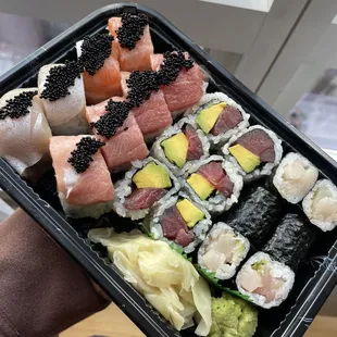 Tuna Avocado Roll, Yellowtail Scallion Roll, Triple Belly Special Roll