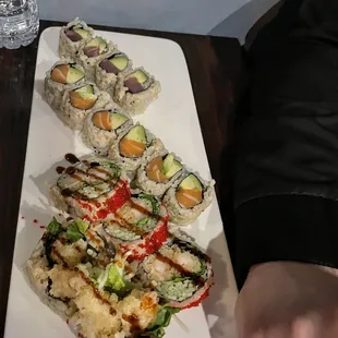 sushi, sushi and sashimi, food, sashimi