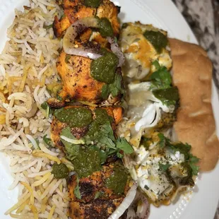 a plate of food